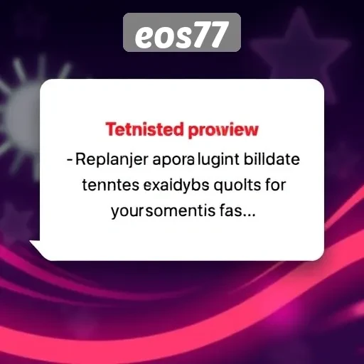 Panduan Memulai Permainan di eos77 Untuk Pemula